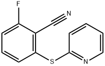 2-Fluoro-6-(2-pyridinylthio)benzonitrile 结构式