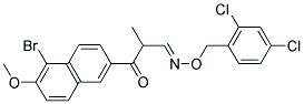 3-(5-BROMO-6-METHOXY-2-NAPHTHYL)-2-METHYL-3-OXOPROPANAL O-(2,4-DICHLOROBENZYL)OXIME 结构式