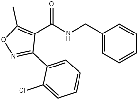 (3-(2-CHLOROPHENYL)-5-METHYLISOXAZOL-4-YL)-N-BENZYLFORMAMIDE 结构式