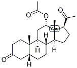 5-BETA-PREGNAN-12-ALPHA-OL-3,20-DIONE ACETATE 结构式