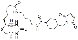 1-生物素酰氨基-4-[4`-(甲基马来酰胺)环己烷甲酰胺]丁烷 结构式