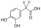 3,4-DIHYDROXYPHENYLACETIC ACID (2,2-D2) 结构式