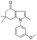 1-(3-METHOXYPHENYL)-2,6,6-TRIMETHYL-1,5,6,7-TETRAHYDRO-4H-INDOL-4-ONE 结构式