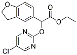 A-[(5-CHLOROPYRIMIDIN-2-YL)OXY]-2,3-DIHYDRO-5-BENZOFURANACETIC ACID, ETHYL ESTER 结构式