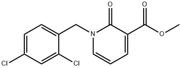 METHYL 1-(2,4-DICHLOROBENZYL)-2-OXO-1,2-DIHYDRO-3-PYRIDINECARBOXYLATE 结构式