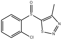2-CHLOROPHENYL 4-METHYL-1,2,3-THIADIAZOL-5-YL SULFOXIDE 结构式