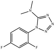 1-(2,4-DIFLUOROPHENYL)-N,N-DIMETHYL-1H-1,2,3,4-TETRAAZOL-5-AMINE 结构式