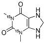 THEOPHYLLINE (1,3-15N2) 结构式