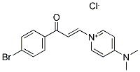 1-(4-BROMOPHENYL)-3-[4-(DIMETHYLAMINO)PYRIDINIUM-1-YL]PROP-2-EN-1-ONE CHLORIDE 结构式