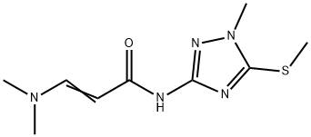 3-(DIMETHYLAMINO)-N-[1-METHYL-5-(METHYLSULFANYL)-1H-1,2,4-TRIAZOL-3-YL]ACRYLAMIDE 结构式