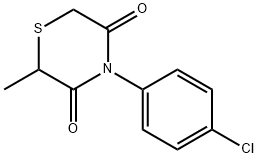 4-(4-CHLOROPHENYL)-2-METHYL-3,5-THIOMORPHOLINEDIONE 结构式