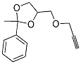 2-METHYL-2-PHENYL-4-[(PROP-2-YNYLOXY)METHYL]-1,3-DIOXOLANE 结构式