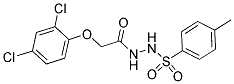 2-(2,4-DICHLOROPHENOXY)-N-(((4-METHYLPHENYL)SULFONYL)AMINO)ETHANAMIDE 结构式