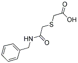 (BENZYLCARBAMOYL-METHYLSULFANYL)-ACETIC ACID 结构式