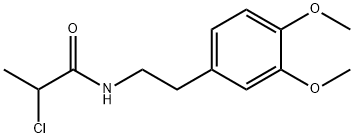 N-(2-(3,4-DIMETHOXYPHENYL)ETHYL)-2-CHLOROPROPANAMIDE 结构式