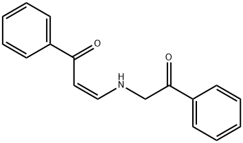 3-[(2-OXO-2-PHENYLETHYL)AMINO]-1-PHENYL-2-PROPEN-1-ONE 结构式