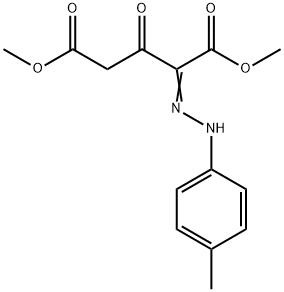 DIMETHYL 2-[2-(4-METHYLPHENYL)HYDRAZONO]-3-OXOPENTANEDIOATE 结构式