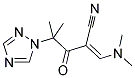 3-(DIMETHYLAMINO)-2-[2-METHYL-2-(1H-1,2,4-TRIAZOL-1-YL)PROPANOYL]ACRYLONITRILE 结构式