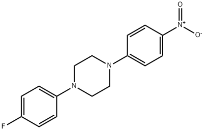 1-(4-FLUOROPHENYL)-4-(4-NITROPHENYL)PIPERAZINE 结构式