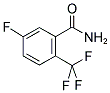 5-FLUORO-2-(TRIFLUOROMETHYL)BENZAMIDE 结构式