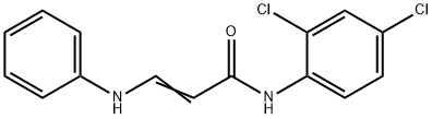 3-ANILINO-N-(2,4-DICHLOROPHENYL)ACRYLAMIDE 结构式