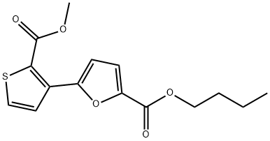 BUTYL 5-[2-(METHOXYCARBONYL)-3-THIENYL]-2-FUROATE 结构式
