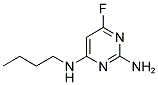 N4-BUTYL-6-FLUOROPYRIMIDINE-2,4-DIAMINE 结构式