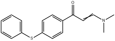 3-(Dimethylamino)-1-[4-(phenylsulfanyl)phenyl]-2-propen-1-one 结构式