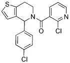 [4-(4-CHLOROPHENYL)-4,5,6,7-TETRAHYDROTHIENO[3,2-C]PYRIDIN-5-YL](2-CHLORO-3-PYRIDYL)METHANONE 结构式