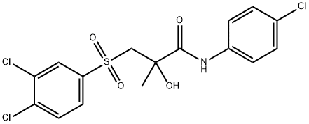 N-(4-CHLOROPHENYL)-3-[(3,4-DICHLOROPHENYL)SULFONYL]-2-HYDROXY-2-METHYLPROPANAMIDE 结构式