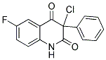 3-CHLORO-6-FLUORO-3-PHENYL-1,2,3,4-TETRAHYDROQUINOLINE-2,4-DIONE 结构式