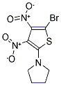 1-(5-BROMO-3,4-DINITRO-2-THIENYL)PYRROLIDINE 结构式