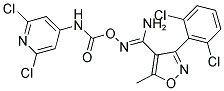 3-(2,6-DICHLOROPHENYL)-N'-(([(2,6-DICHLOROPYRIDIN-4-YL)AMINO]CARBONYL)OXY)-5-METHYLISOXAZOLE-4-CARBOXIMIDAMIDE 结构式