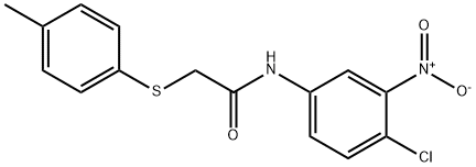 N-(4-Chloro-3-nitrophenyl)-2-[(4-methylphenyl)sulfanyl]acetamide 结构式