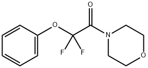 2,2-DIFLUORO-1-MORPHOLINO-2-PHENOXY-1-ETHANONE 结构式