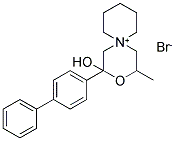 2-[1,1'-BIPHENYL]-4-YL-2-HYDROXY-4-METHYL-3-OXA-6-AZONIASPIRO[5.5]UNDECANE BROMIDE 结构式