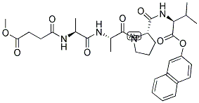 MEOSUC-ALA-ALA-PRO-VAL-BETA-NAPHTHYL ESTER 结构式