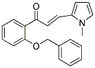 1-[2-(BENZYLOXY)PHENYL]-3-(1-METHYL-1H-PYRROL-2-YL)PROP-2-EN-1-ONE 结构式