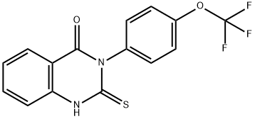 3-(4-TRIFLUOROMETHOXYPHENYL)-2-THIOXO-1,3-DIHYDROQUINAZOLIN-4-ONE 结构式