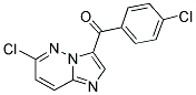 (6-CHLOROIMIDAZO[1,2-B]PYRIDAZIN-3-YL)(4-CHLOROPHENYL)METHANONE 结构式