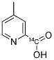 4-METHYL PYRIDINE-2-CARBOXYLIC ACID, [CARBOXYL-14C] 结构式