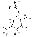1-(Heptafluorobutryl)-5(3)-methyl-3(5)-(trifluoromethyl)pyrazole 结构式