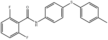 2,6-DIFLUORO-N-(4-[(4-METHYLPHENYL)SULFANYL]PHENYL)BENZENECARBOXAMIDE 结构式