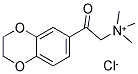[2-(2,3-DIHYDRO-1,4-BENZODIOXIN-6-YL)-2-OXOETHYL](TRIMETHYL)AMMONIUM CHLORIDE 结构式