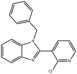 1-BENZYL-2-(2-CHLORO-3-PYRIDINYL)-1H-1,3-BENZIMIDAZOLE 结构式