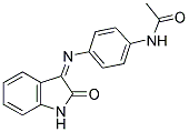 3-((4-ACETAMIDOPHENYL)IMINO)INDOLIN-2-ONE 结构式