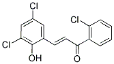 1-(2-CHLOROPHENYL)-3-(3,5-DICHLORO-2-HYDROXYPHENYL)PROP-2-EN-1-ONE 结构式