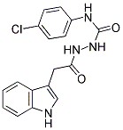 N-(((4-CHLOROPHENYL)AMINO)CARBONYLAMINO)-2-INDOL-3-YLETHANAMIDE 结构式