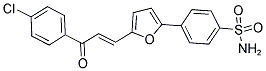 4-(5-[3-(4-CHLOROPHENYL)-3-OXOPROP-1-ENYL]-2-FURYL)BENZENE-1-SULFONAMIDE 结构式
