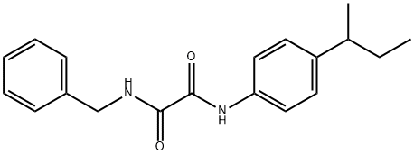 N1-Benzyl-N2-[4-(sec-butyl)phenyl]ethanediamide 结构式